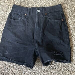 Black Jean shorts